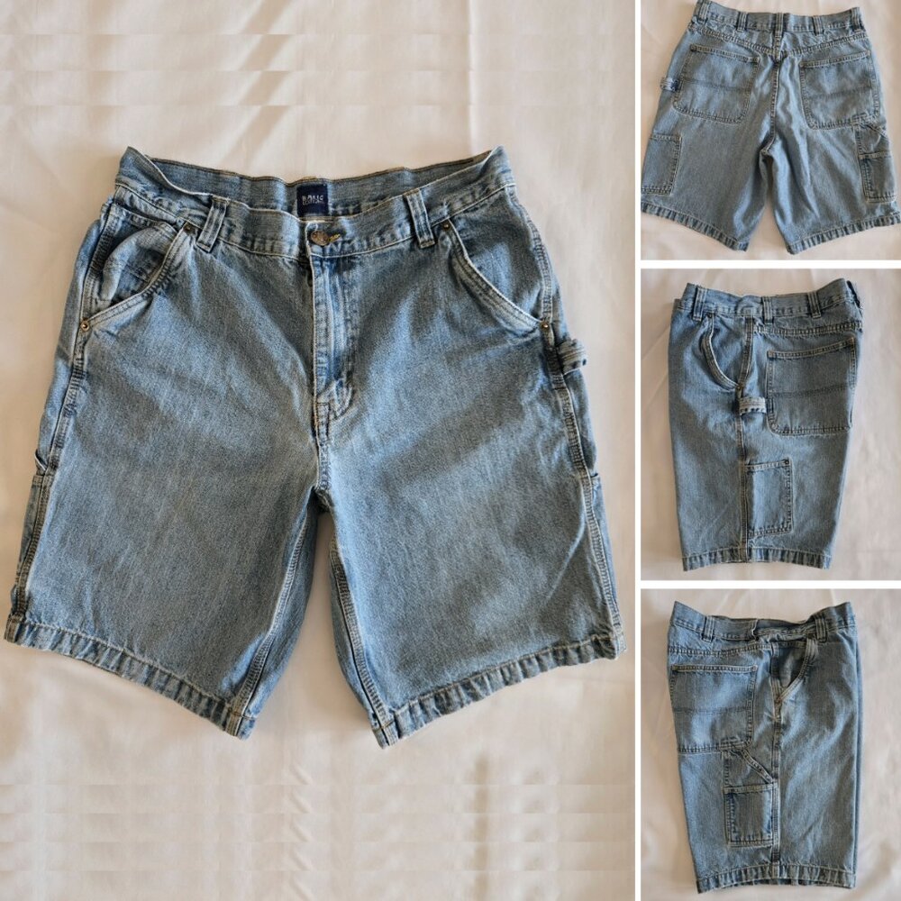 Y2K Basic Editions Carpenter Denim Shorts SZ 34